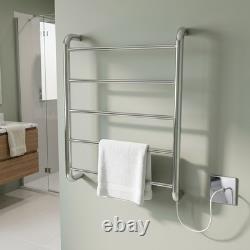 Dry Electric Heated Towel Rail Stainless Steel 550 x 770 Cost Efficient Warmer
