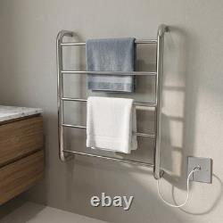 Dry Electric Heated Towel Rail Stainless Steel 550 x 770 Cost Efficient Warmer