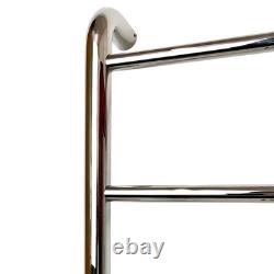 Dry Electric Traditional Heated Towel Rail 600(w) x 700mm(h) Stainless Steel 55W