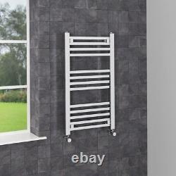 Dual Fuel Heated Towel Rail Chrome Modern Bathroom Heating Thermostatic 800x450