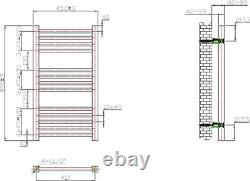 Dual Fuel Heated Towel Rail Chrome Modern Bathroom Heating Thermostatic 800x450