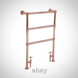 Dual fuel Compatible Heated Towel Rail 965x670mm In Copper Finish