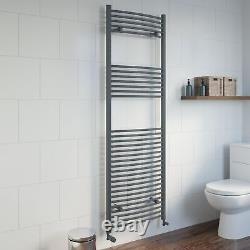 DuraTherm Curved Heated Towel Rail Anthracite 1800 x 600mm