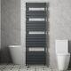 Duratherm Flat Panel Heated Towel Rail Anthracite- 1800 X 600mm