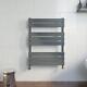 Duratherm Flat Panel Heated Towel Rail Anthracite 800 X 600mm