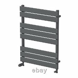 DuraTherm Flat Panel Heated Towel Rail Anthracite 800 x 600mm