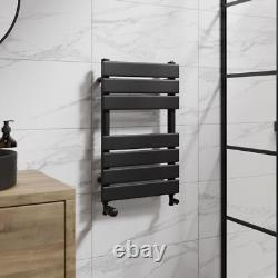 DuraTherm Flat Panel Heated Towel Rail Matt Black 650 x 400m
