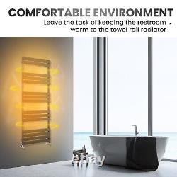 ELEGANT Bathroom Towel Rail Radiator Designer Flat Panel Warmer Rad 1800 x 600