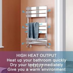ELEGANT Heated Towel Rail Chrome Bathroom Ladder Radiator Rad Modern Flat Panel