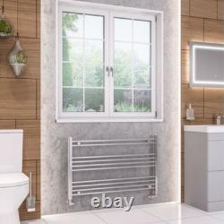 Eastbrook Wendover 41.0244 Straight Chrome Heated Towel Rail 600x1000mm