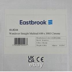 Eastbrook Wendover 41.0244 Straight Chrome Heated Towel Rail 600x1000mm