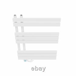 Electric Bathroom Prefilled D-shape Heated Towel Rail Radiator WiFi Heating Rads