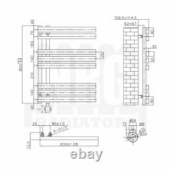 Electric Bathroom Prefilled D-shape Heated Towel Rail Radiator WiFi Heating Rads