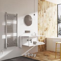 Electric Bathroom Radiator Oil Filled Heated Towel Rail Gold Grey Black White