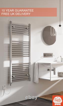 Electric Bathroom Radiator Oil Filled Heated Towel Rail Gold Grey Black White