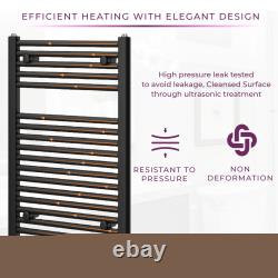 Electric Black Towel Rail Radiator Ladder Bathroom Heated Warmer
