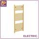 Electric Gold Bathroom Towel Radiator Newark Heated Ladder Rail 1200 X 500mm