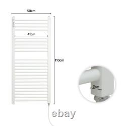 Electric Heated Towel Rail Radiator Bathroom Electric Ladder Warmer Dry Shelf UK