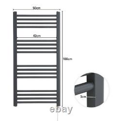 Electric Heated Towel Rail Radiator Bathroom Electric Ladder Warmer Drying Rack
