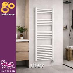 Electric Heated Towel Rail Radiator Bathroom Wall Mounted 4 Sizes 5 Colours