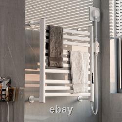 Electric Towel Warmer 9 Bar Heated Towel Rail Wall Mounted Towel Drying Rack