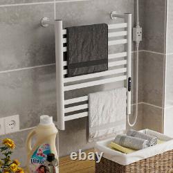 Electric Towel Warmer 9 Bar Heated Towel Rail Wall Mounted Towel Drying Rack