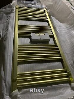 EliteHeat Stainless Steel Ladder Heated towel rail 25mm Bars Brushed Bass