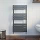 Flat Panel Heated Towel Rail Anthracite Grey 950mm X 500mm Wall Mounted