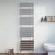 Flat Panel Heated Towel Rail Chrome Silver 1800 X 500mm Wall Mounted Bathroom