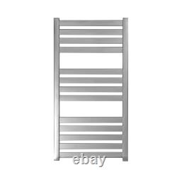 Flat Panel Heated Towel Rail Stainless Steel Algrave Central Heating