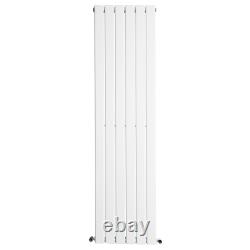 Flat Panel Radiator Heated Towel Rail Bathroom Warmer Central Heating Rad White