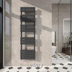 Flat Panel Towel Rail Radiator Central Heating Rad Anthracite 1600x450mm