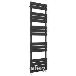 Flat Panel Towel Rail Radiator Central Heating Rad Anthracite 1600x450mm