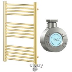 Gold 770x500mm Electric Heated Towel Rail Smart 300W Bathroom Radiator