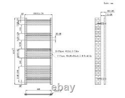 Gold Bathroom Heated Radiator Towel Rail Ladder Design 1200x500