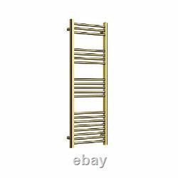 Gold Bathroom Heated Radiator Towel Rail Ladder Design 1200x500