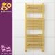 Gold Bathroom Heated Towel Rail Radiator Straight Ladder Heating Rad 1200x400