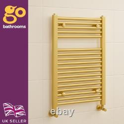 Gold Bathroom Heated Towel Rail Radiator Straight Ladder Heating Rad 770x500