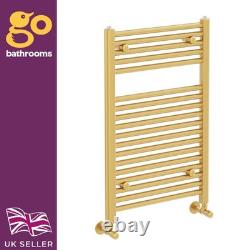 Gold Bathroom Heated Towel Rail Radiator Straight Ladder Heating Rad 770x500