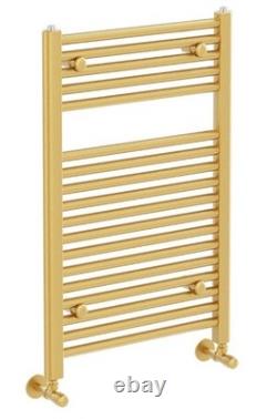 Gold Bathroom Heated Towel Rail Radiator Straight Ladder Heating Rad 770x500