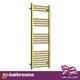 Gold Heated Towel Rail Radiator 1200x500mm Bathroom Ladder Central Heating