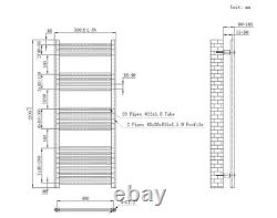Gold Heated Towel Rail Radiator 1200x500mm Bathroom Ladder Central Heating