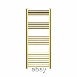 Gold Heated Towel Rail Radiator 1200x500mm Bathroom Ladder Central Heating