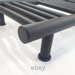 Greened House Black Electric Heated Towel Rail 300mm W x 720 H with Built in
