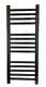 Greened House Siena 300w X 720h Matt Black Electric Heated Towel Rail With Built