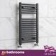 Grey Gunmetal Bathroom Heated Towel Rail Radiator Straight Ladder Rad 770x400