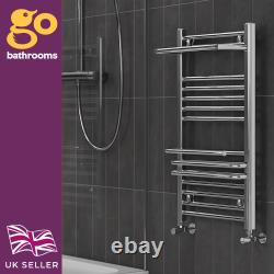 Grey Heated Towel Rail Radiator 800x500mm Bathroom Ladder with Hangers Modern