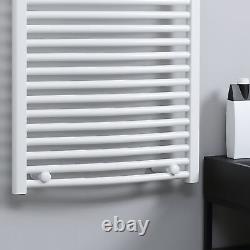 HOMCOM Straight Heated Towel Rail, Hydronic Bathroom Ladder Radiator Towel Warme