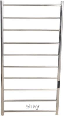 Heated Towel Rack with Timer Stainless Steel Electric Towel Rail 1100 x 600