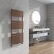 Heated Towel Rail 1200 X 500mm Brushed Bronze Finish 12 Bar Modern Style